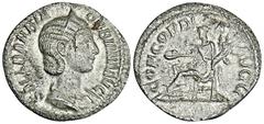 ROMAN COINS ROMAN COINS MÜNZEN DER RÖMISCHEN KAISERZEIT Severus Alexander, 222-235 für Orbiana. AR-Denar, 225, Rom; 2,28 g. Drapierte Büste r. mit Diadem//Concordia sitzt l. mit Patera und Doppelfüllh