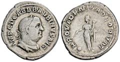 ROMAN COINS ROMAN COINS MÜNZEN DER RÖMISCHEN KAISERZEIT Balbinus, 238. AR-Denar, Rom; 3,05 g. Drapierte Büste r. mit Lorbeerkranz//Providentia steht l. mit Stab und Füllhorn, davor Globus. BMC 33; Coh