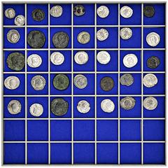 ROMAN COINS ROMAN COINS LOTS RÖMISCHER MÜNZEN Lot römischer Münzen: Das interessante Lot enthält überwiegend Denare (1x Geta, 6x Elagabal (davon 1 Anima, 1 Stück subaerat und eine Prägung aus Antiochi