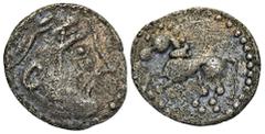 CELTIC COINS GERMANIA VINDELIKER. AR-Quinar, Imitation einer Prägung der Aedui, 1. Jahrhundert v. Chr.; 1,82 g. Kopf r.//Pferd l. Kellner Taf. 41 Nr. 944 f.; Slg. Flesche 381. R Min. korrodiert, sehr 