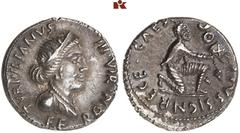 DIE SAMMLUNG DR. W. R., TEIL 8 RÖMISCHES KAISERREICH: JULISCH-CLAUDISCHES HERRSCHERHAUS. Augustus, 30 v.-14 n. Chr.: Reichsprägungen. AR-Denar, 18 v. Chr., Rom, P. Petronius Turpilianus; 3,87 g. Feron