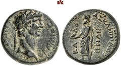 DIE SAMMLUNG DR. W. R., TEIL 8 RÖMISCHES KAISERREICH: JULISCH-CLAUDISCHES HERRSCHERHAUS. Claudius, 41-54: Provinzialprägungen. AR-Drachme, 43, Koinon von Lykien (Lycia); 3,21 g. Kopf r. mit Lorbeerkra