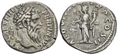 ROMAN COINS MÜNZEN DER RÖMISCHEN KAISERZEIT Pertinax, 193. AR-Denar, Rom; 2,65 g. Kopf r. mit Lorbeerkranz//Aequitas steht l. mit Waage und Füllhorn. BMC 15; Coh. 2; RIC 1 a. R Sehr schön Erworben 199