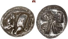 DIE SAMMLUNG DR. KAYA SAYAR, TEIL I - LYKIEN, PAMPHYLIEN UND KILIKIEN LYCIA. Prä- und protodynastische Prägungen. Unbestimmter Dynast AR-Stater, 500/480 v. Chr., unbestimmte Münzstätte; 9,20 g. Eberpr