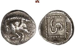 DIE SAMMLUNG DR. KAYA SAYAR, TEIL I - LYKIEN, PAMPHYLIEN UND KILIKIEN LYCIA. Prä- und protodynastische Prägungen. Unbestimmter Dynast (Ekuwemi?) AR-Obol, 480/460 v. Chr., unbestimmte Münzstätte; 0,67 