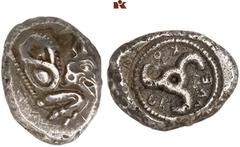DIE SAMMLUNG DR. KAYA SAYAR, TEIL I - LYKIEN, PAMPHYLIEN UND KILIKIEN LYCIA. Dynastische Prägungen. Kuprilli AR-Stater, 470/440 v. Chr., unbestimmte Münzstätte; 8,34 g. Eberprotome r., auf der Schulte