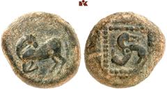 DIE SAMMLUNG DR. KAYA SAYAR, TEIL I - LYKIEN, PAMPHYLIEN UND KILIKIEN LYCIA. Dynastische Prägungen. Unbestimmter Dynast Æ-Anima eines subaeraten AR-Staters, um 440 v. Chr., unbestimmte Münzstätte; 9,3