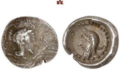 DIE SAMMLUNG DR. KAYA SAYAR, TEIL I - LYKIEN, PAMPHYLIEN UND KILIKIEN LYCIA. Dynastische Prägungen. Unbestimmter Dynast AR-Obol, 430/400 v. Chr., unbestimmte Münzstätte; 0,63 g. Athenakopf r. mit atti