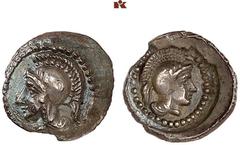 DIE SAMMLUNG DR. KAYA SAYAR, TEIL I - LYKIEN, PAMPHYLIEN UND KILIKIEN LYCIA. Dynastische Prägungen. Wekhssere II AR-Obol, 400/380 v. Chr., Xanthos oder Pinara (?); 0,43 g. Athenakopf l. mit attischem 