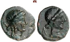 DIE SAMMLUNG DR. KAYA SAYAR, TEIL I - LYKIEN, PAMPHYLIEN UND KILIKIEN LYCIA. Prägungen der lykischen Liga. Periode V: Bronzemünzen der Bezirke, Serie G. MASIKYTOS Æs, 27 v. Chr./40 n. Chr.; 3,78 g. Ap