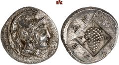 DIE SAMMLUNG DR. KAYA SAYAR, TEIL I - LYKIEN, PAMPHYLIEN UND KILIKIEN CILICIA. SOLOI. AR-Stater, 385/350 v. Chr.; 10,64 g. Athenakopf r. mit attischem Helm, Greif als Helmzier//In Incusum: Weintraube.