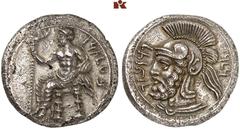DIE SAMMLUNG DR. KAYA SAYAR, TEIL I - LYKIEN, PAMPHYLIEN UND KILIKIEN CILICIA. TARSOS. Pharnabazos, 379-374 v. Chr. AR-Stater; 10,36 g. Baaltars sitzt l. mit Lotoszepter//Kopf eines Kriegers l. mit He