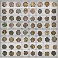 ROMAN COINS LOTS RÖMISCHER MÜNZEN Lot Alexandriner: Enthalten sind Prägungen des römischen Alexandria von Tiberius bis Diocletian; darunter befinden sich seltenere Münzen der Sabina (RPC 5773), des Ae