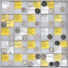 ROMAN COINS LOTS RÖMISCHER MÜNZEN Lot römischer Antoniniane: Das interessante Lot enthält überwiegend Münzen der Soldatenkaiser, darunter u. a. Philippus I. (auch für Otacilia Severa), Traianus Decius