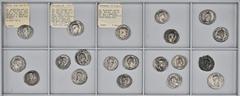 ROMAN COINS LOTS RÖMISCHER MÜNZEN Lot römischer Silbermünzen: Das interessante Lot enthält 20 Denare der Adoptivkaiser und der Severer, darunter Prägungen von Traianus; Hadrianus; Antoninus Pius; Marc