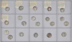 ROMAN COINS LOTS RÖMISCHER MÜNZEN Lot römischer Silbermünzen: Das interessante Lot enthält 20 Denare der Adoptivkaiser und der Severer, darunter Prägungen von Traianus; Hadrianus; Antoninus Pius; Marc