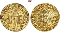 EUROPEAN COINS AND MEDALS NIEDERLANDE, GELDERN Herzogtum. Karl von Egmond, 1492-1538. Goldgulden (Florin d'or) / Clemmergulden o. J. Nijmegen. 3.24 g. Klemmergulden. Johannes der Täufer steht v. v. mi