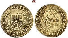 EUROPEAN COINS AND MEDALS NIEDERLANDE, UTRECHT Bistum. Rudolf von Diepholz, 1433-1455. Goldgulden (Florin d'or) / St. Martinusgoudgulden o. J. Utrecht. 3.25 g. Vierfeldiges Wappen mit Mittelschild, um