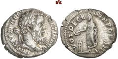 ROMAN COINS MÜNZEN DER RÖMISCHEN KAISERZEIT Pertinax, 193. AR-Denar, Rom; 2,7 g. Kopf r. mit Lorbeerkranz//Kaiser opfert l. über Dreifuß. BMC 24; Coh. 56; RIC 13 a. R Winz. Schrötlingsrisse, sehr schö