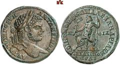 ROMAN COINS MÜNZEN DER RÖMISCHEN KAISERZEIT Antoninus III. Caracalla, 198-217. Æ-5 Assaria, 214, Philippopolis (Koinon von Thracia); 17,43 g. Kopf r. mit Lorbeerkranz//Zeus sitzt l. mit Nike und Zepte