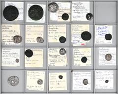 GREEK COINS LOTS GRIECHISCHER MÜNZEN Lot griechischer Silber- und Bronzemünzen: Das interessante Lot enthält u. a. einen 1/2 Stater und einen 1/12 Stater des Kroisos. Außerdem finden sich Münzen aus M