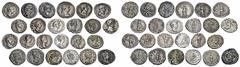 LOTS RÖMISCHER MÜNZEN Lot kaiserzeitlicher Denare: Das Lot beinhaltet Denare der römischen Kaiserzeit des 1.-3. Jahrhunderts, darunter Prägungen des Augustus (RIC² 37 a), Vespasianus (RIC² 702), Traia