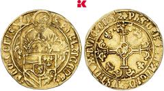 Limburg and North Brabant BELGIEN BRABANT Philipp der Schöne, 1482-1506. Florin d'or au St. Philippe (Philippusgoudgulden) o. J. (1500-1506), Antwerpen. 3,22 g Mit Münzzeichen Hand am Ende der Vorders