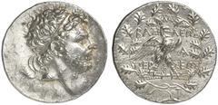 TETRADRACHMEN DES HELLENISMUS DIE SAMMLUNG DIETER GRUNOW, BERLIN GRIECHEN MACEDONIA KÖNIGREICH Perseus, 179-168 v. Chr. AR-Tetradrachme, 170/168 v. Chr.; 15,41 g. Kopf r. mit Diadem//Adler steht r. au