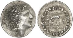 TETRADRACHMEN DES HELLENISMUS DIE SAMMLUNG DIETER GRUNOW, BERLIN GRIECHEN PONTUS KÖNIGREICH Mithradates VI., 120-63 v. Chr. AR-Tetradrachme, Jahr 223 bithyno-pontischer Ära (=75/74 v. Chr.); 16,67 g. 