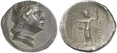 TETRADRACHMEN DES HELLENISMUS DIE SAMMLUNG DIETER GRUNOW, BERLIN GRIECHEN BITHYNIA KÖNIGREICH Nikomedes III., 127-94 v. Chr. AR-Tetradrachme, Jahr 203 (= 95/94 v. Chr.); 16,24 g. Kopf r. mit Diadem//Z