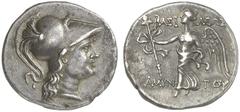 TETRADRACHMEN DES HELLENISMUS DIE SAMMLUNG DIETER GRUNOW, BERLIN GRIECHEN GALATIA KÖNIGREICH Amyntas, 36-25 v. Chr. AR-Tetradrachme, Side (Pamphylia); 15,58 g. Athenakopf r. mit korinthischem Helm//Ni