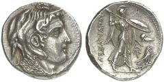 TETRADRACHMEN DES HELLENISMUS DIE SAMMLUNG DIETER GRUNOW, BERLIN GRIECHEN AEGYPTUS Ptolemaios I., 323-305-283 v. Chr. AR-Tetradrachme, 310/305 v. Chr., Alexandria; 15,60 g. Alexanderkopf r. mit Elefan