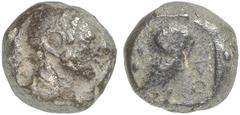 MÜNZEN AUS DER WELT DER ANTIKE GRIECHISCHE MÜNZEN ATTICA ATHEN AR-Tetradrachme, um 500/475 v. Chr.; 17,16 g. Athenakopf r. mit attischem Helm//In Incusum: Eule r., dahinter Olivenzweig. Seltman Gruppe