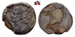 Nero, 54-68. B-Tetradrachme, Jahr unleserlich, Alexandria (Aegyptus); 7,62 g. Kopf l. mit Strahlenbinde//Abgeschliffen. Revers abgeschliffen, schön Dies Exemplar ist publiziert bei Gölitzer, Ernst, En