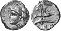 GRIECHISCHE MÜNZEN (GREEK COINS) PAPHLAGONIA PAPHLAGONIA SINOPE. Õ-Drachme, 330/300 v. Chr., Magistrat Agreos; 5,07 g. Nymphenkopf l.//Adler auf Delphin l. SNG BM 1481. Vorzüglich Schätzpreis: 250,00 