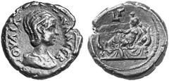 RÖMISCHE MÜNZEN (ROMAN COINS) MÜNZEN DER RÖMISCHEN KAISERZEIT MÜNZEN DER RÖMISCHEN KAISERZEIT Antoninus IV. Elagabal, 218-222 für Julia Paula. B-Tetradrachme, Jahr 3 (= 219/220), Alexandria (Aegyptus)