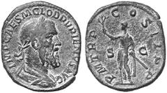 RÖMISCHE MÜNZEN (ROMAN COINS) MÜNZEN DER RÖMISCHEN KAISERZEIT MÜNZEN DER RÖMISCHEN KAISERZEIT Pupienus, 238. Æ-Sesterz, Rom; 19.38 g. Drapierte Büste r. mit Lorbeerkranz//Kaiser steht l. mit Zweig und