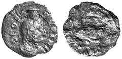 RÖMISCHE MÜNZEN (ROMAN COINS) MÜNZEN DER RÖMISCHEN KAISERZEIT MÜNZEN DER RÖMISCHEN KAISERZEIT Maximinus II. Daia, 305-313. Æ-Festquinar (?), Alexandria; 0.58 g. Drapierte Büste des Sarapis r. mit Modi