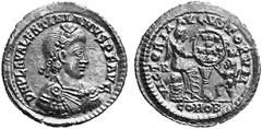 RÖMISCHE MÜNZEN (ROMAN COINS) MÜNZEN DER RÖMISCHEN KAISERZEIT MÜNZEN DER RÖMISCHEN KAISERZEIT Valentinianus III., 425-455. Ô-Semissis, 435 (?), Rom; 2.22 g. Drapierte Büste r. mit Rosettendiadem//Vict