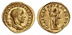 RÖMISCHE MÜNZEN (ROMAN COINS) MÜNZEN DER RÖMISCHEN KAISERZEIT MÜNZEN DER RÖMISCHEN KAISERZEIT Gordianus III., 238-244. AV-Aureus, 243/244, Rom; 4.17 g. Drapierte Büste r. mit Lorbeerkranz//Felicitas s