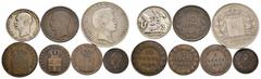 EUROPÄISCHE MÜNZEN UND MEDAILLEN EUROPÄISCHE MÜNZEN UND MEDAILLEN GRIECHENLAND LOTS GRIECHENLAND Otto I., 1832-1862. 5 Drachmen 1833, München (Dav. 115); Ku.-10 Lepta 1837, Athen (Divo 18 c); Ku.-5 Le