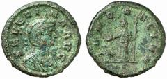RÖMISCHE MÜNZEN (ROMAN COINS) MÜNZEN DER RÖMISCHEN KAISERZEIT Aurelianus, 270-275 für Severina. Æ-Sesterz, 274, Rom, 6. Emission; 8.21 g. Drapierte Büste r. mit Diadem//Juno steht l. mit Patera und Ze