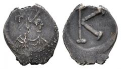 BYZANTINISCHE MÜNZEN BYZANZ Iustinianus I., 527-565. AR-1/3 Siliqua, 530/580, Constantinopolis; 0,67 g. Drapierte Büste der Constantinopolis r. mit Helm//K. Bendall, Anonymous Silver Coinage of the 4t