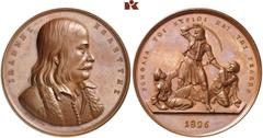 EUROPÄISCHE MÜNZEN UND MEDAILLEN GRIECHENLAND. Zeit der Befreiungskriege, 1821-1830. Bronzemedaille 1826, von K. Lange, auf Ioannis Kolettis, †1847, Athen, Arzt und Freiheitsheld, und auf seinen Sieg 
