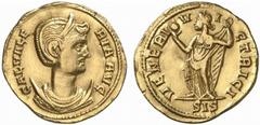 RÖMISCHE MÜNZEN (ROMAN COINS) MÜNZEN DER RÖMISCHEN KAISERZEIT Maximianus II. Galerius, 293-311 für Galeria Valeria. AV-Aureus, 308/309, Siscia; 4.67 g. Drapierte Büste r. mit Diadem auf Mondsichel//Ve