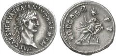 RÖMISCHE MÜNZEN (ROMAN COINS) MÜNZEN DER RÖMISCHEN KAISERZEIT MÜNZEN DER RÖMISCHEN KAISERZEIT Traianus, 98-117. AR-Denar, 98/99, Rom; 3.46 g. Kopf r. mit Lorbeerkranz//Göttin (Abundantia oder Iustitia