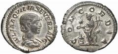 RÖMISCHE MÜNZEN (ROMAN COINS) MÜNZEN DER RÖMISCHEN KAISERZEIT MÜNZEN DER RÖMISCHEN KAISERZEIT Antoninus IV. Elagabal, 218-222 für Aquilia Severa. AR-Denar, 220/222, Rom; 2.91 g. Drapierte Büste r.//Co