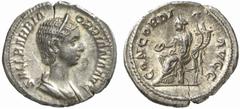 RÖMISCHE MÜNZEN (ROMAN COINS) MÜNZEN DER RÖMISCHEN KAISERZEIT MÜNZEN DER RÖMISCHEN KAISERZEIT Severus Alexander, 222-235 für Orbiana. AR-Denar, 225, Rom; 2.76 g. Drapierte Büste r. mit Diadem//Concord