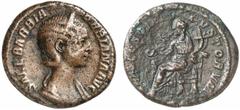 RÖMISCHE MÜNZEN (ROMAN COINS) MÜNZEN DER RÖMISCHEN KAISERZEIT MÜNZEN DER RÖMISCHEN KAISERZEIT Severus Alexander, 222-235 für Orbiana. Æ-As, Rom; 9.67 g. Drapierte Büste r. mit Diadem//Concordia sitzt 