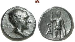 DIE SAMMLUNG DR. W.R., TEIL 4 ASIA MINOR UND CYPRUS (SLG. DR. W. R.: ROMA UNIVERSA, GRIECHEN III). LYCIA. OINOANDA. Æs, 2./1. Jahrhundert v. Chr.; 4,63 g. Hermeskopf r. mit geflügeltem Diadem//Ares st